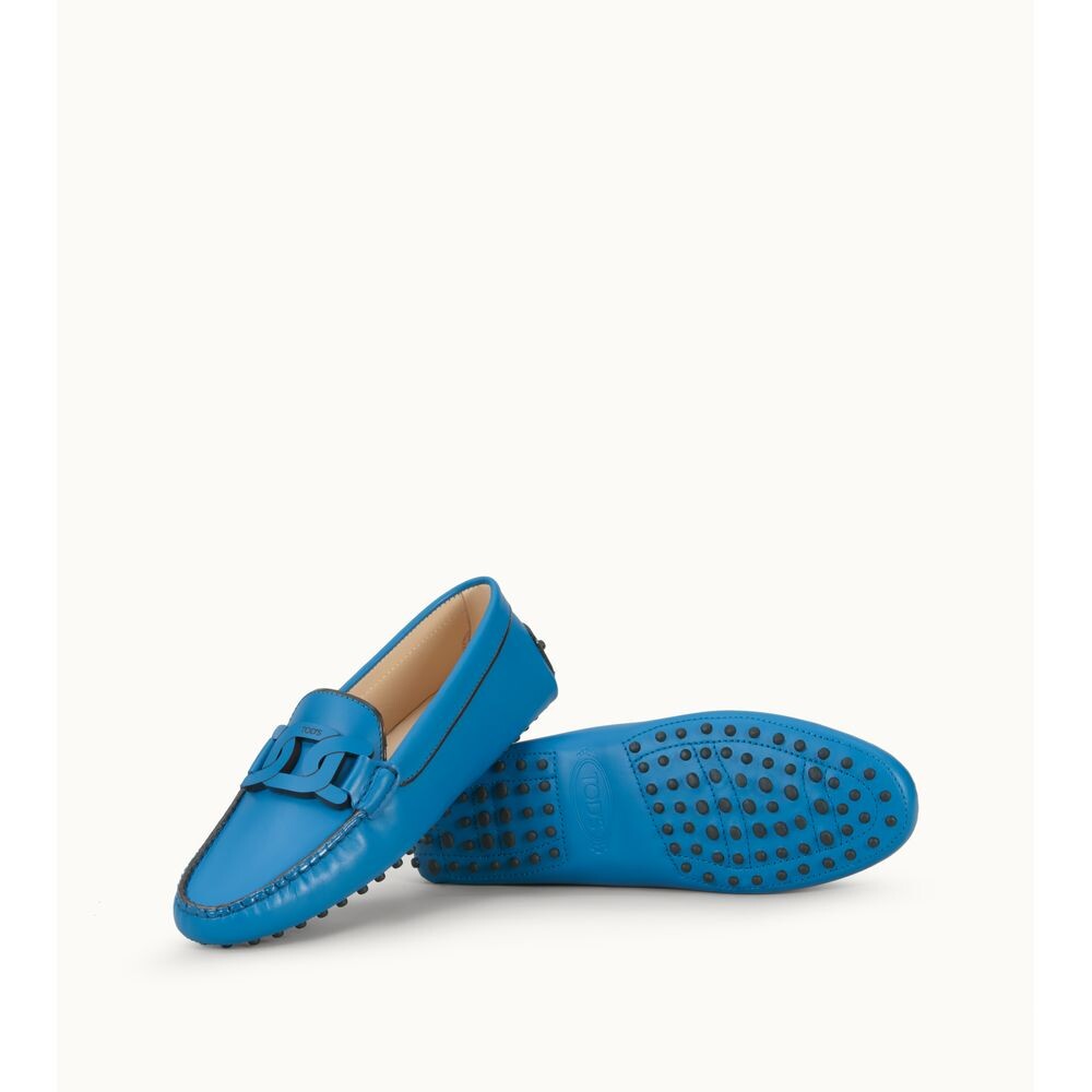 

Кожаные мокасины Kate Gommino TOD's, синий