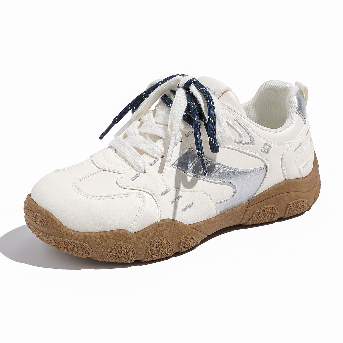 

Износостойкие легкие амортизирующие низкие детские уличные кроссовки для подростков Babaya, бежевый