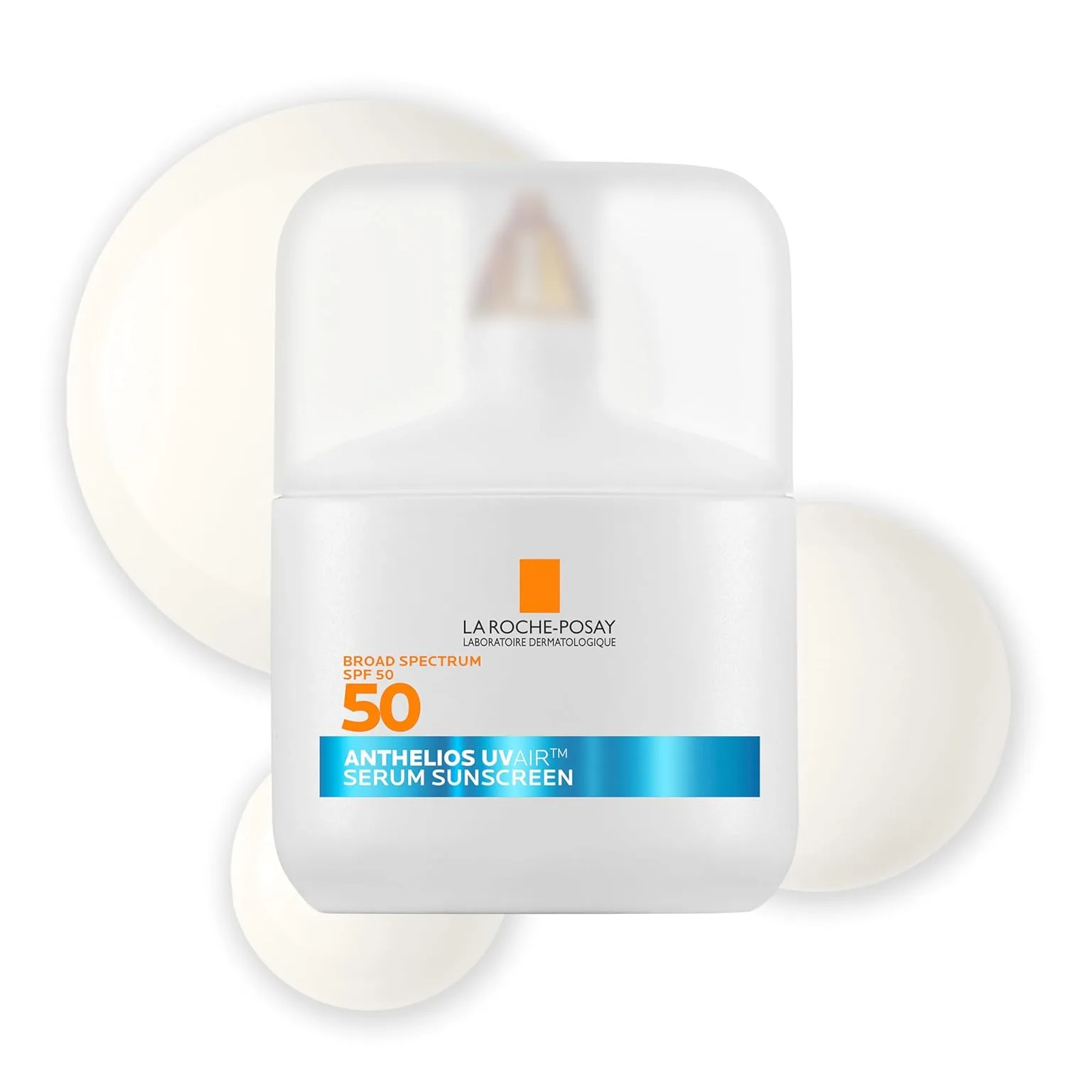 La Roche-Posay Anthelios UVAir солнцезащитная сыворотка SPF 50 для чувствительной кожи, с ниацинамидом, гиалуроновой кислотой и антиоксидантами, увлажняющий легкий крем для лица, быстро впитывается 50 мл, White