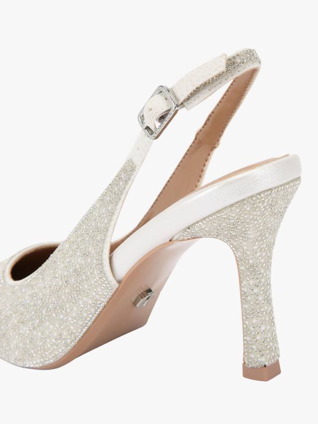 Corletta украшенные острые туфли-лодочки на каблуке с открытой пяткой Carvela, White — фото 3