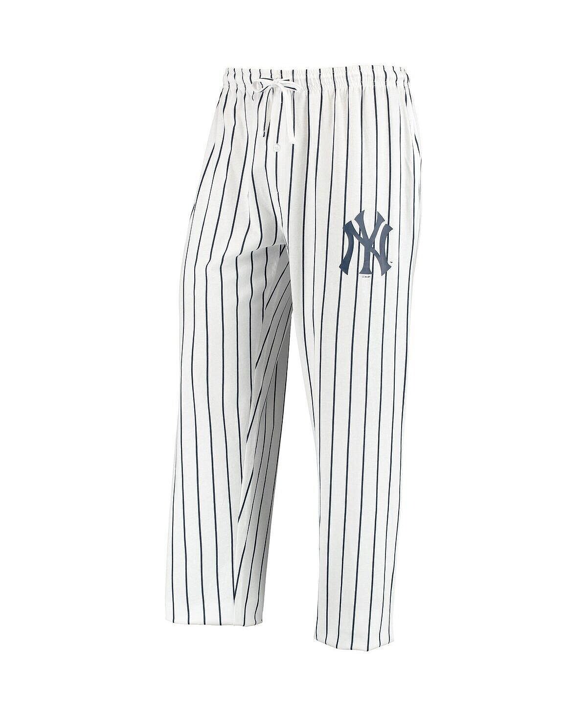 

Мужские белые, темно-синие брюки New York Yankees Vigor Lounge Concepts Sport