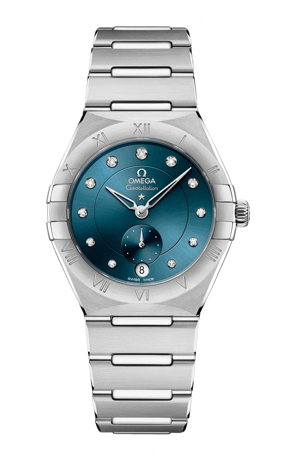 CONSTELLATION CO-AXIAL MASTER CHRONOMETER С МАЛОЙ СЕКУНДНОЙ СТРЕЛКОЙ 34 ММ - 131.10.34.20.53.001 OMEGA, синий