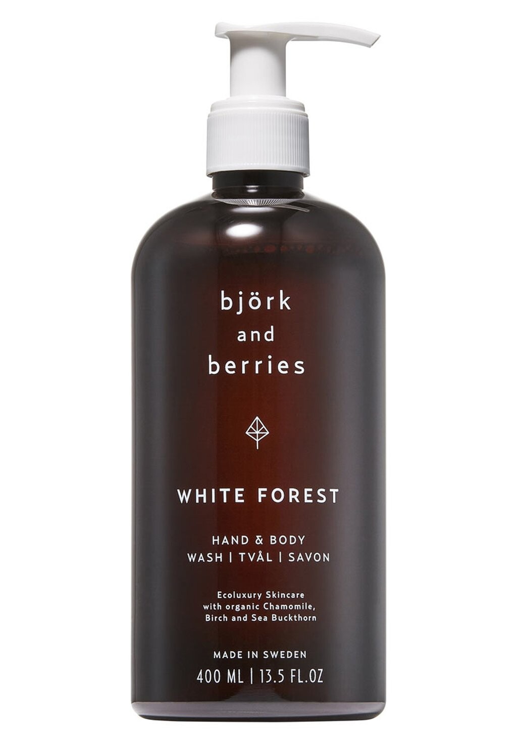 

Жидкое мыло BJÖRK & BERRIES KÖRPERPFLEGE WHITE FOREST HAND & BODY WASH Björk and Berries, цвет transparent