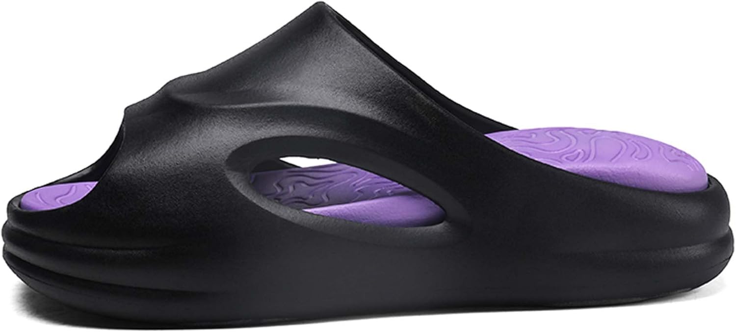 

Мужские и женские легкие домашние и тапочки с прямой подошвой, быстро сохнущие, противоскользящие, с открытым носком, для душа из EVA Generic, пурпурный