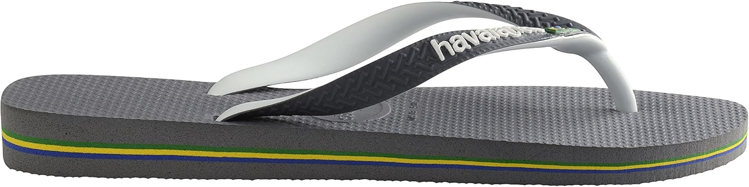 Мужские вьетнамки Havaianas Top Mix, серый белый — фото 2