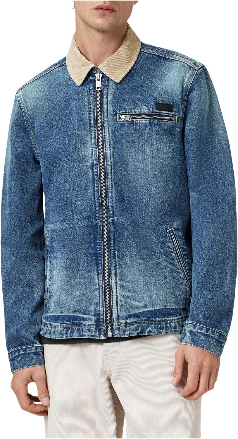 

Куртка AllSaints Rothwell Denim Jacket, цвет Washed Indigo