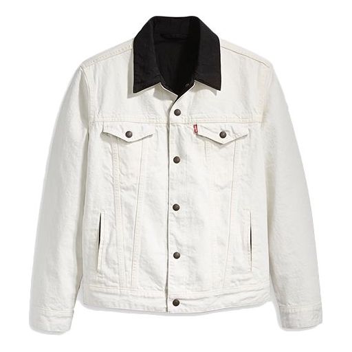 

Куртка Levi's x Air Jordan Crossover reversible Casual Denim Jacket 'White Black', белый