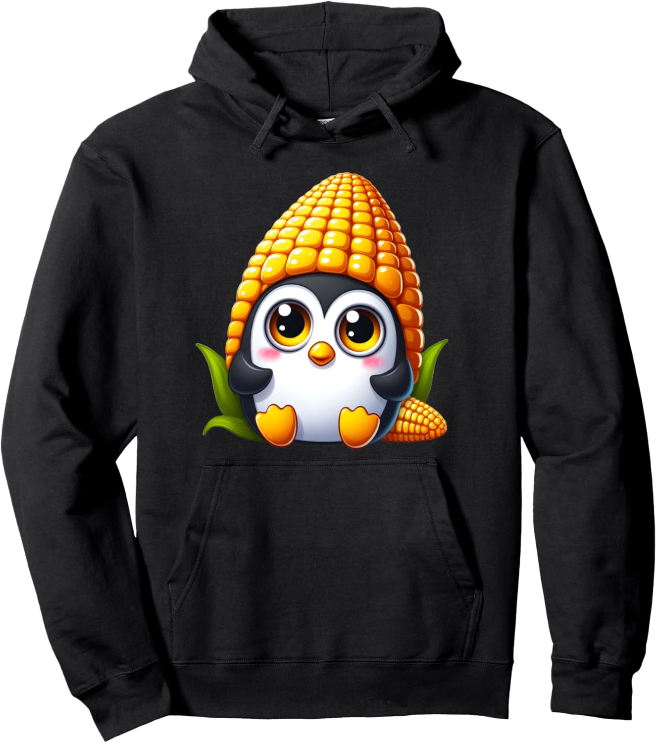 

Худи с костюмом пингвина Кукуруза Penguin Corn Collection, черный