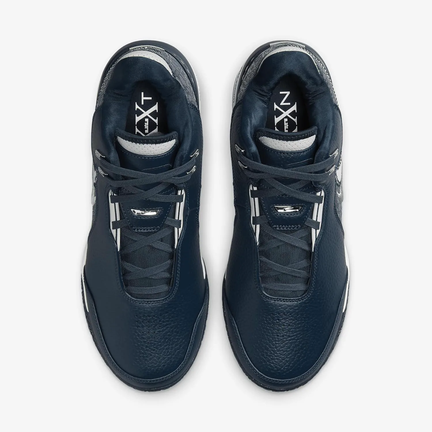 Мужские баскетбольные кроссовки Nike Lebron NXXT Gen AMPD, темно-синий/металлик серебристый/светло-серебристый — фото 3