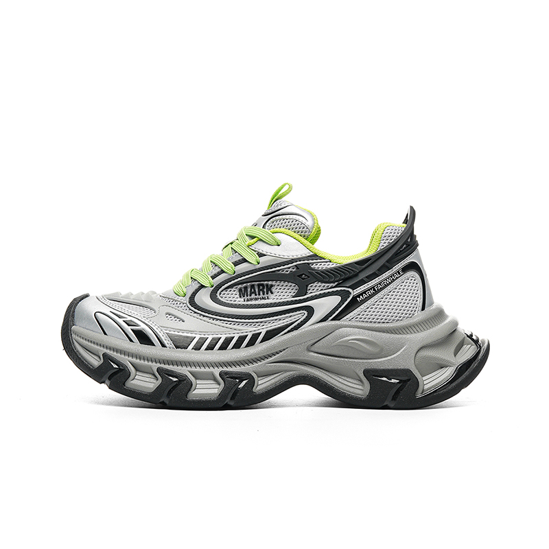 

FAIRWHALE Антискользящие и износостойкие легкие массивные кроссовки мужские низкие - космический серебристо-серый, цвет Space Silver Gray