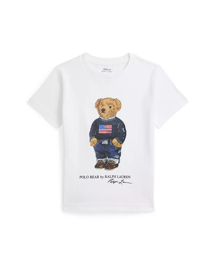 

Футболка Polo Bear из хлопкового джерси Polo Ralph Lauren, белый