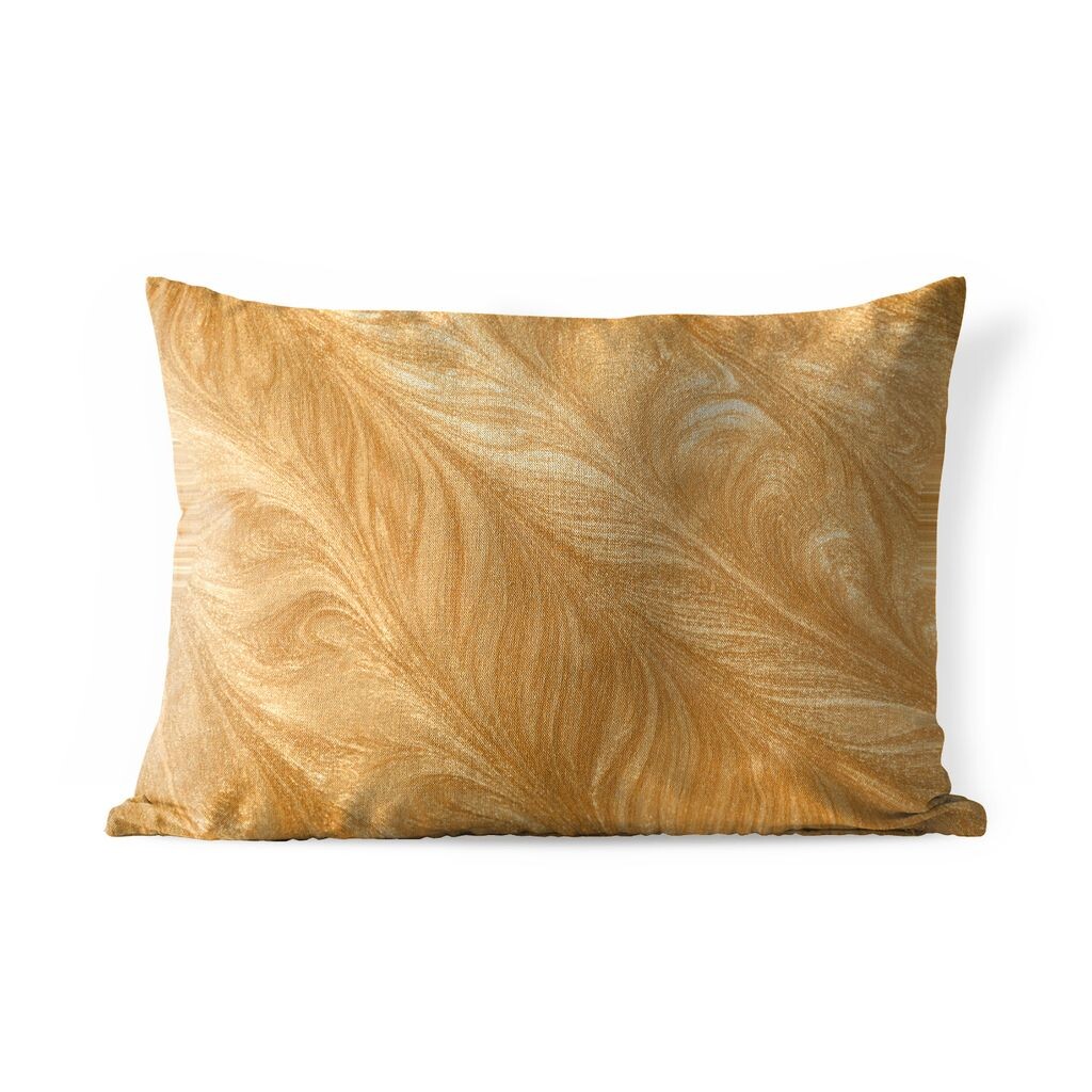 

Подушка MuchoWow для улицы — Текстура золотых перьев — 50x30 см — Устойчивость к атмосферным воздействиям — Подушка для отдыха — Чехол на подушку — Хлопчатобумажная ткань — Декоративные чехлы на подушки, мультиколор