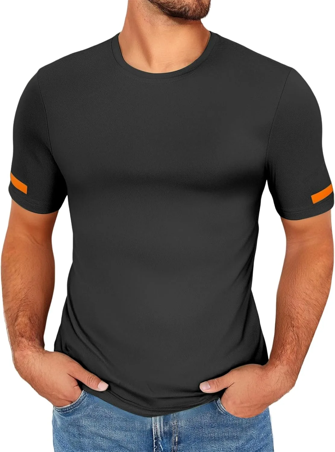 

Футболка с коротким рукавом и круглым вырезом для мужчин, быстросохнущая Thatrich