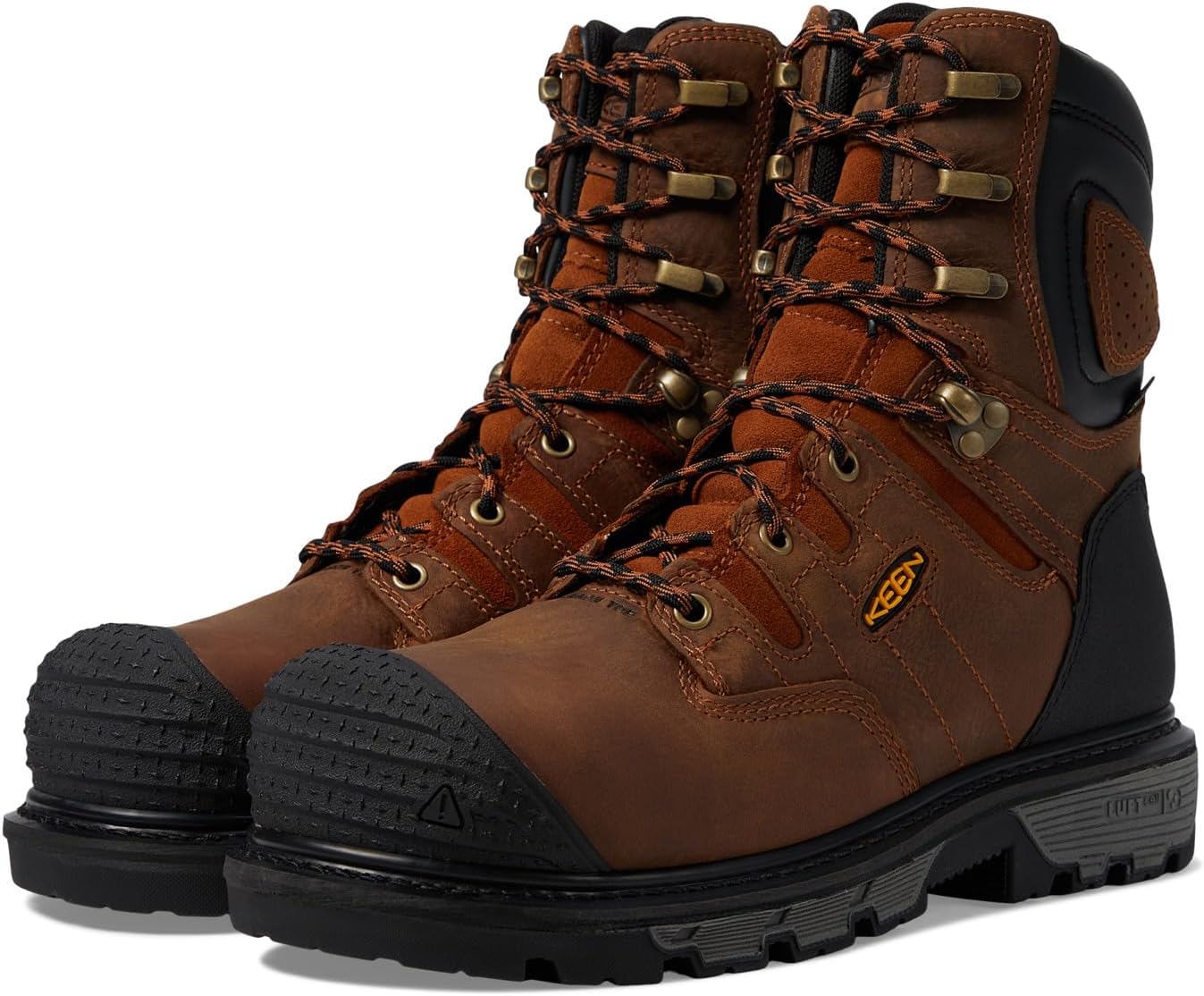 

Ботинки KEEN Utility Camden 8" Waterproof, цвет Leather Brown/Black