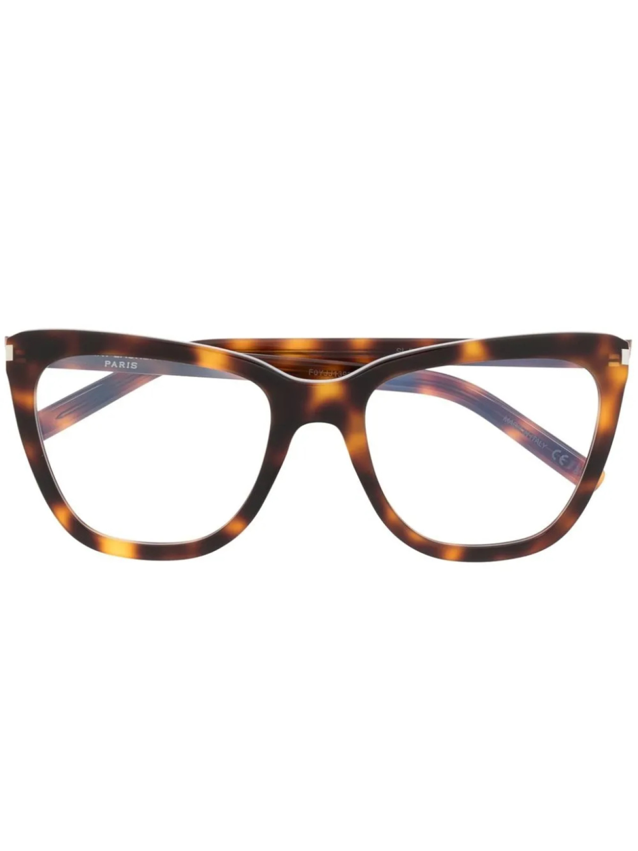 

Saint Laurent Eyewear очки в оправе 'кошачий глаз' черепаховой расцветки, коричневый