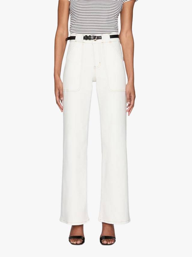 

Современные джинсы с широкими штанинами FRAME, White