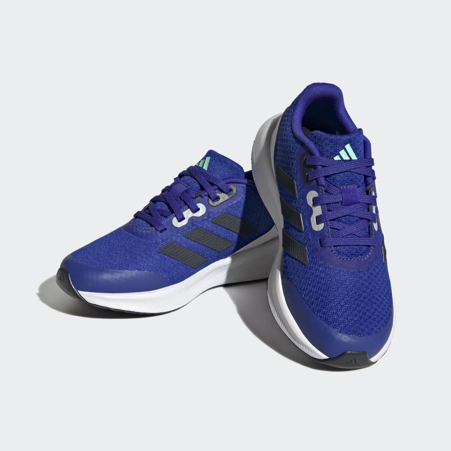 Туфли на шнуровке RunFalcon 3 Adidas, цвет Lucid Blue/Legend Ink/Cloud White — фото 4