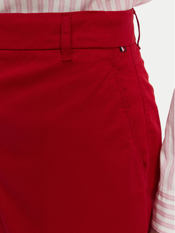 Тканевые шорты regular fit WW0WW42457 Tommy Hilfiger, красный — фото 4