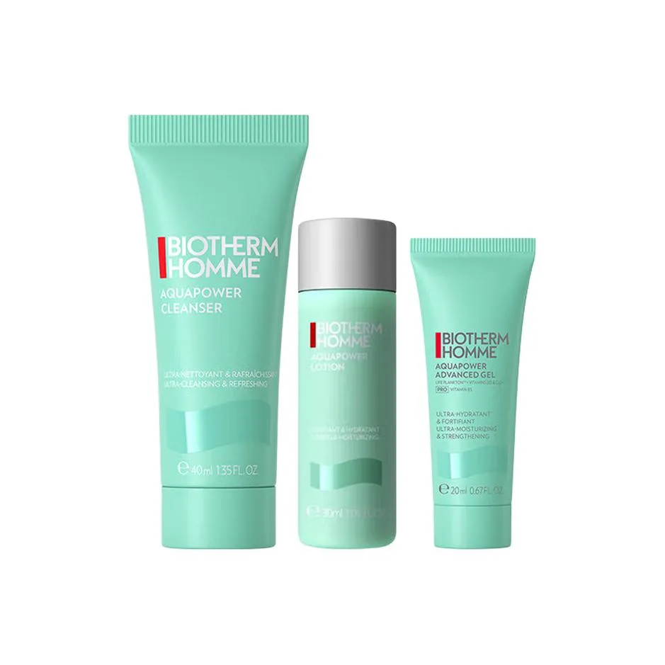 BIOTHERM Hydrodynamic, набор пробников увлажняющего очищающего средства, тонера и эмульсии, Three-Piece Set: Hydraulic Cleanser 40ml+Toner 30ml+Hydrating Cream 20ml