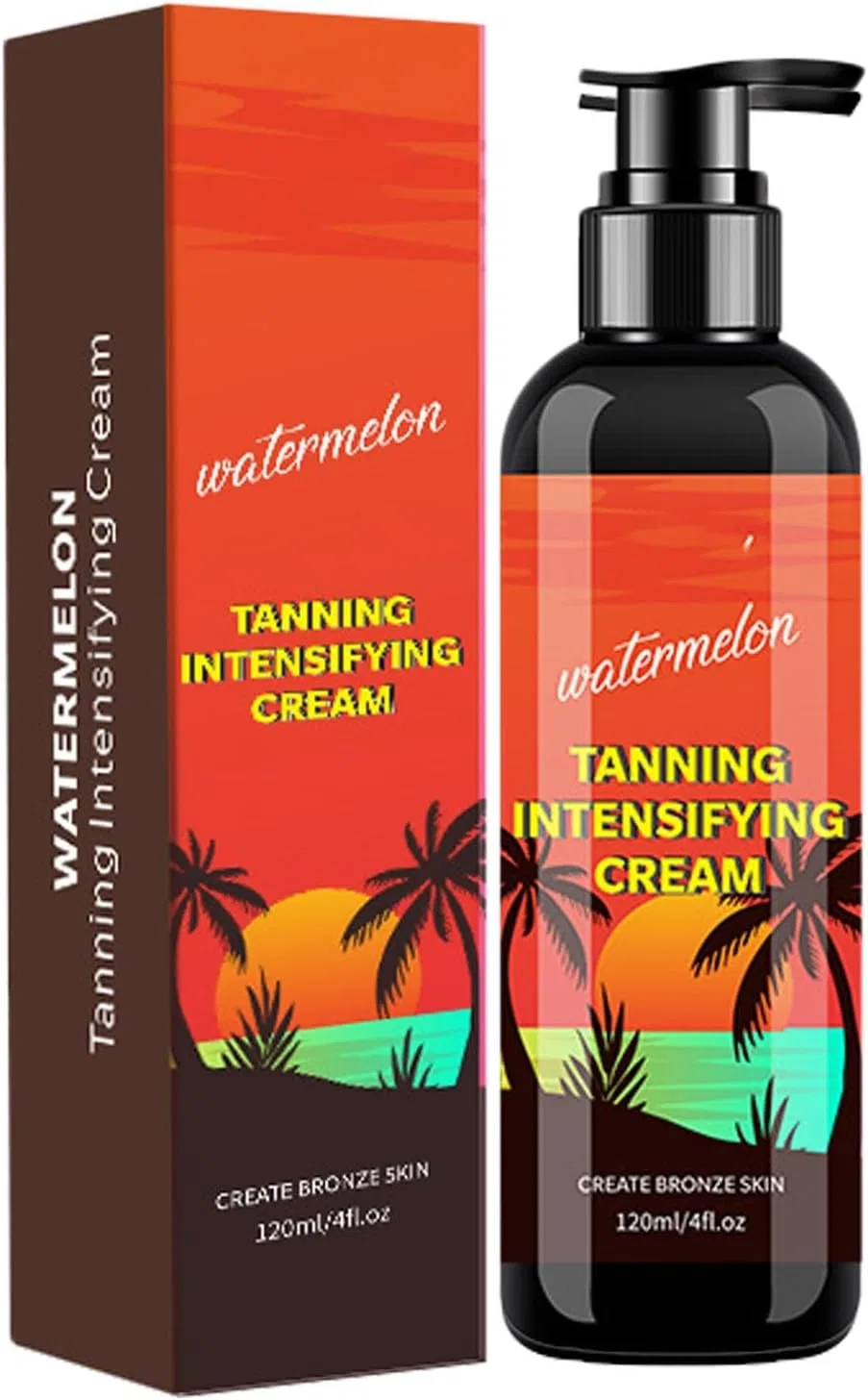Крем для загара Fruit Tanning Intensive Peach Watermelon Beauty Black 120 мл Generic