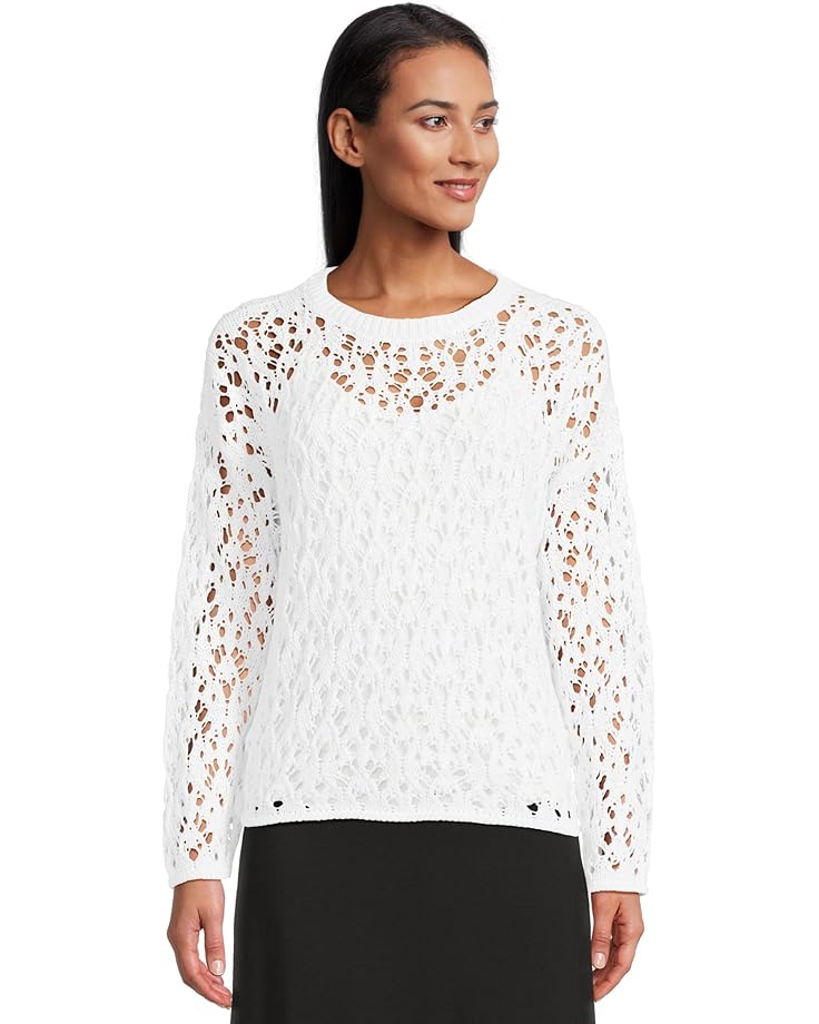 

Свитер Eileen Fisher Crew Neck Sweater, белый