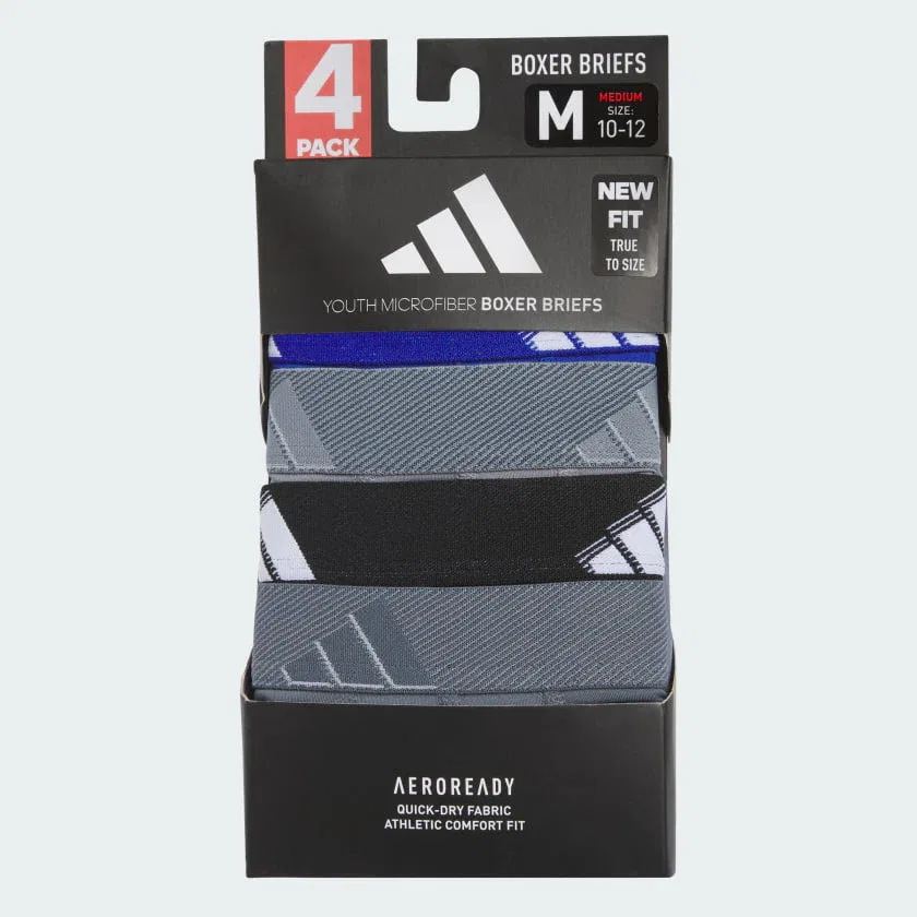 Детские боксеры adidas из микрофибры, комплект из 4 штук — фото 2