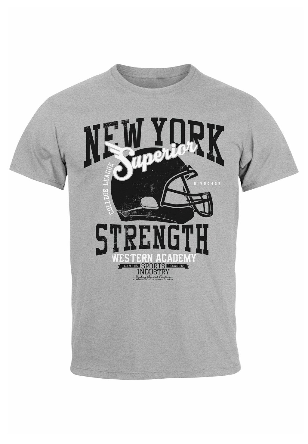

Футболка с принтом NEW YORK SUPERIOR FOOTBALL HELMET Neverless, серый
