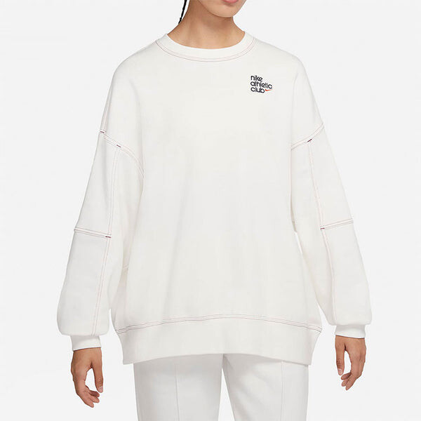 Свитер ss22 sportswear athletic club printing fleece round-neck swea white Nike, белый — фото 4