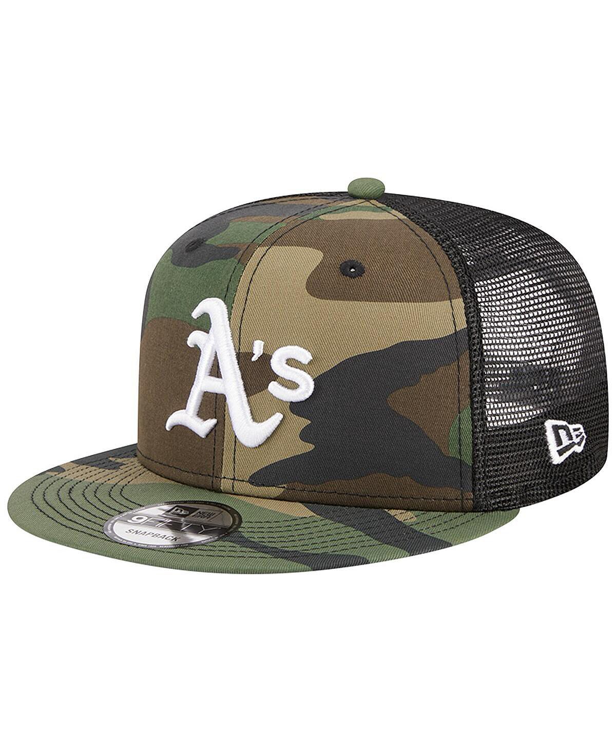 

Мужская камуфляжная кепка Oakland Athletics Woodland Camo Trucker 9FIFTY Snapback New Era