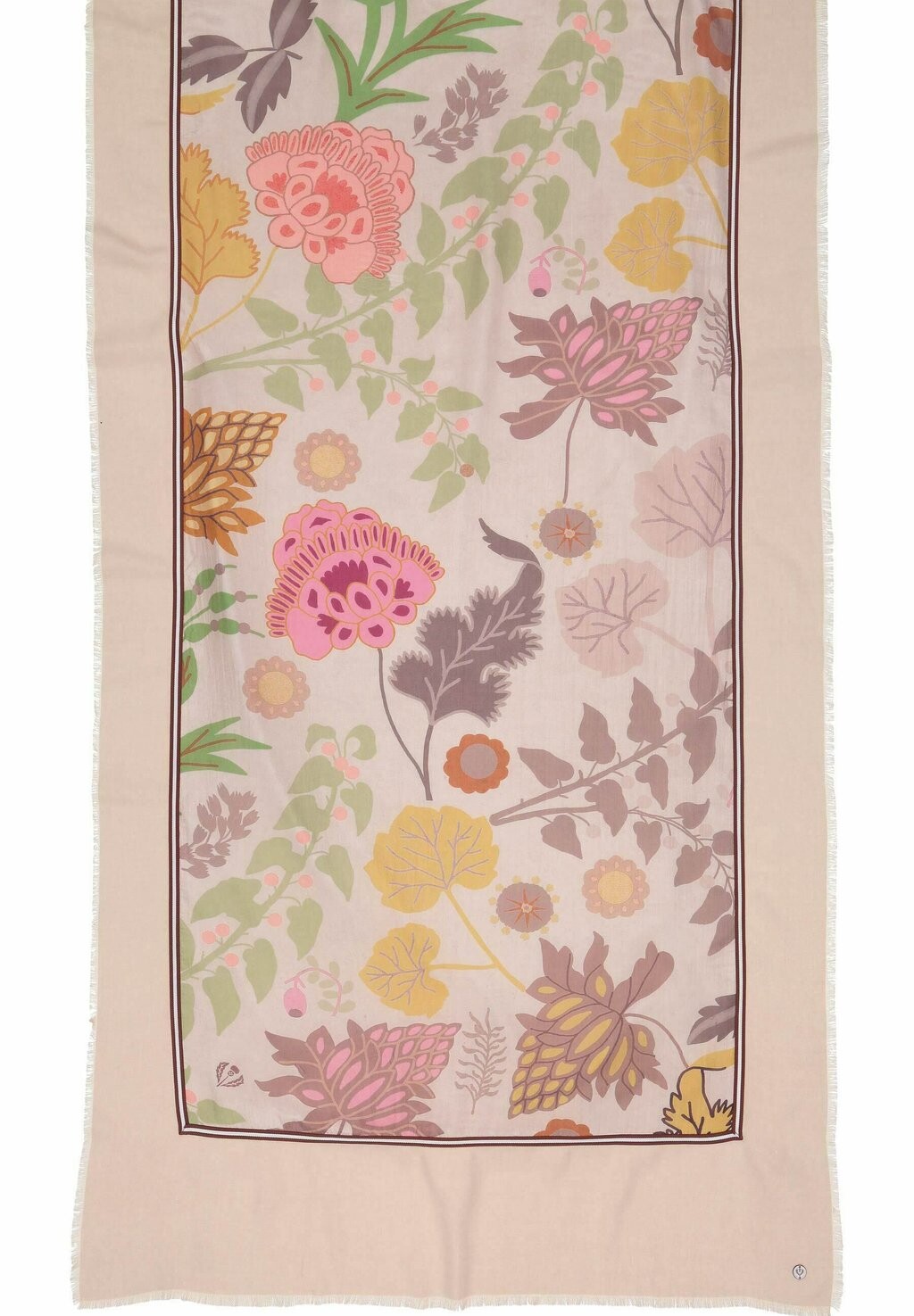 

Шарф FLORAL PRINT PATCHWORK STOLA FRAAS, зеленый