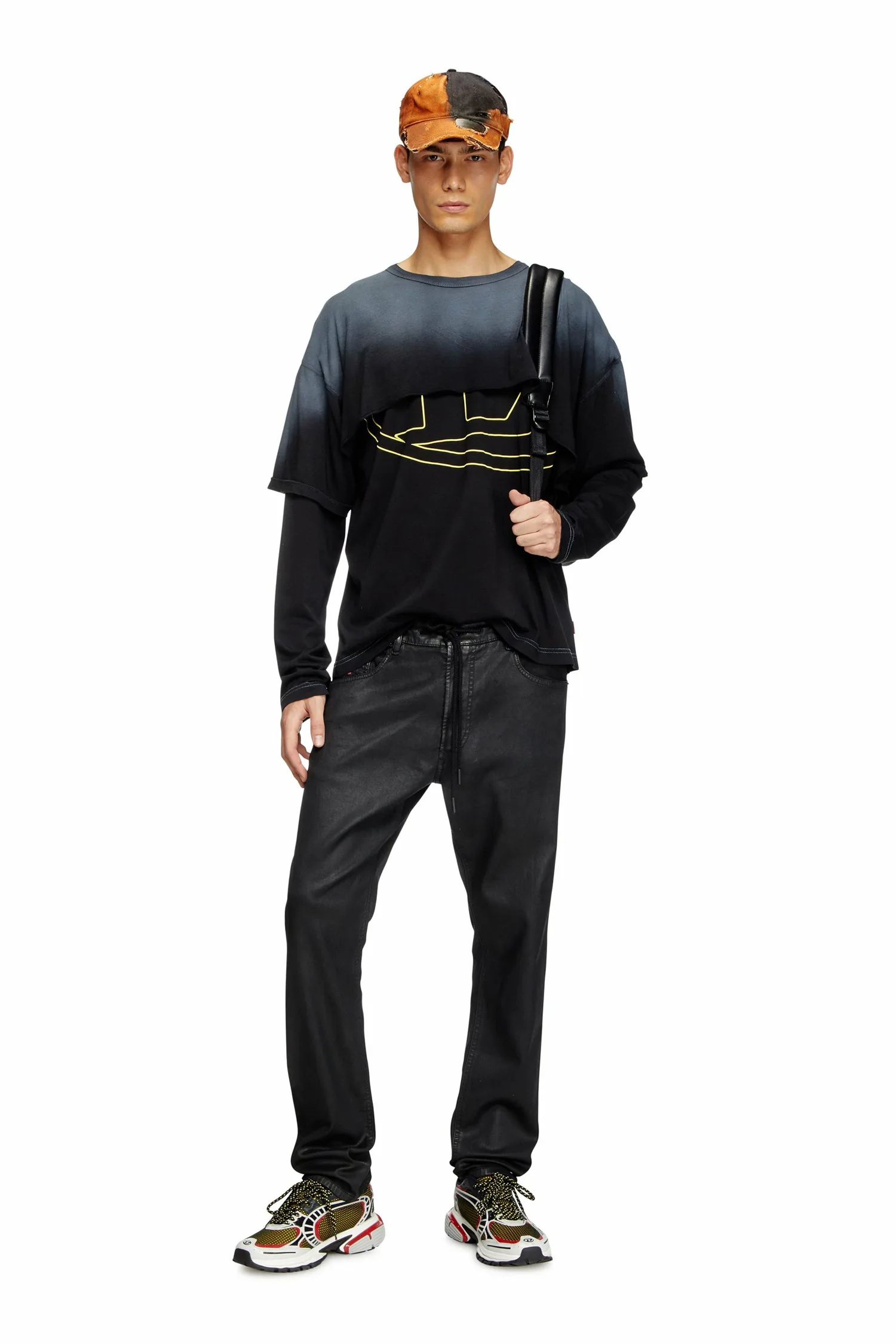 Мужские джинсовые джинсы Jog 2032 D-KROOLEY-B JOGG Diesel, Black and other colors — фото 2