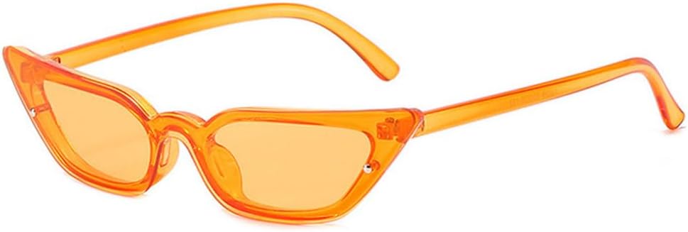 

Женские солнцезащитные очки LVTFCO Fashion Cat Eye, цельные солнцезащитные очки в винтажном стиле, оранжевые, в стиле панк, с защитой от ультрафиолета UV400, Orange-orange