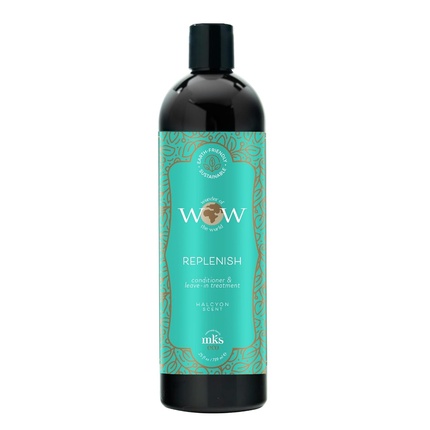 

MKS eco WOW Восстанавливающий кондиционер и несмываемое средство Halcyon Scent, 25 жидких унций Earthly Body