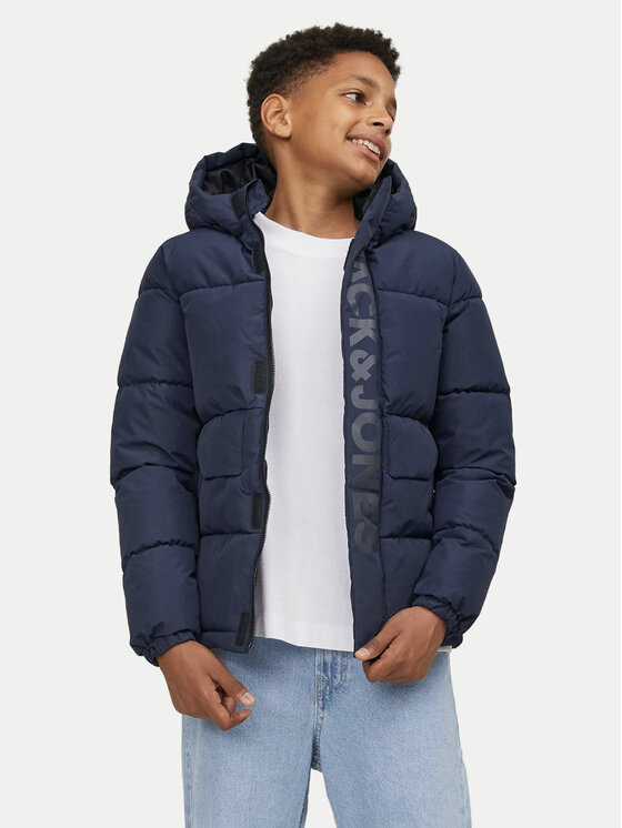 

Пуховик стандартного кроя Jack&Jones Junior, синий