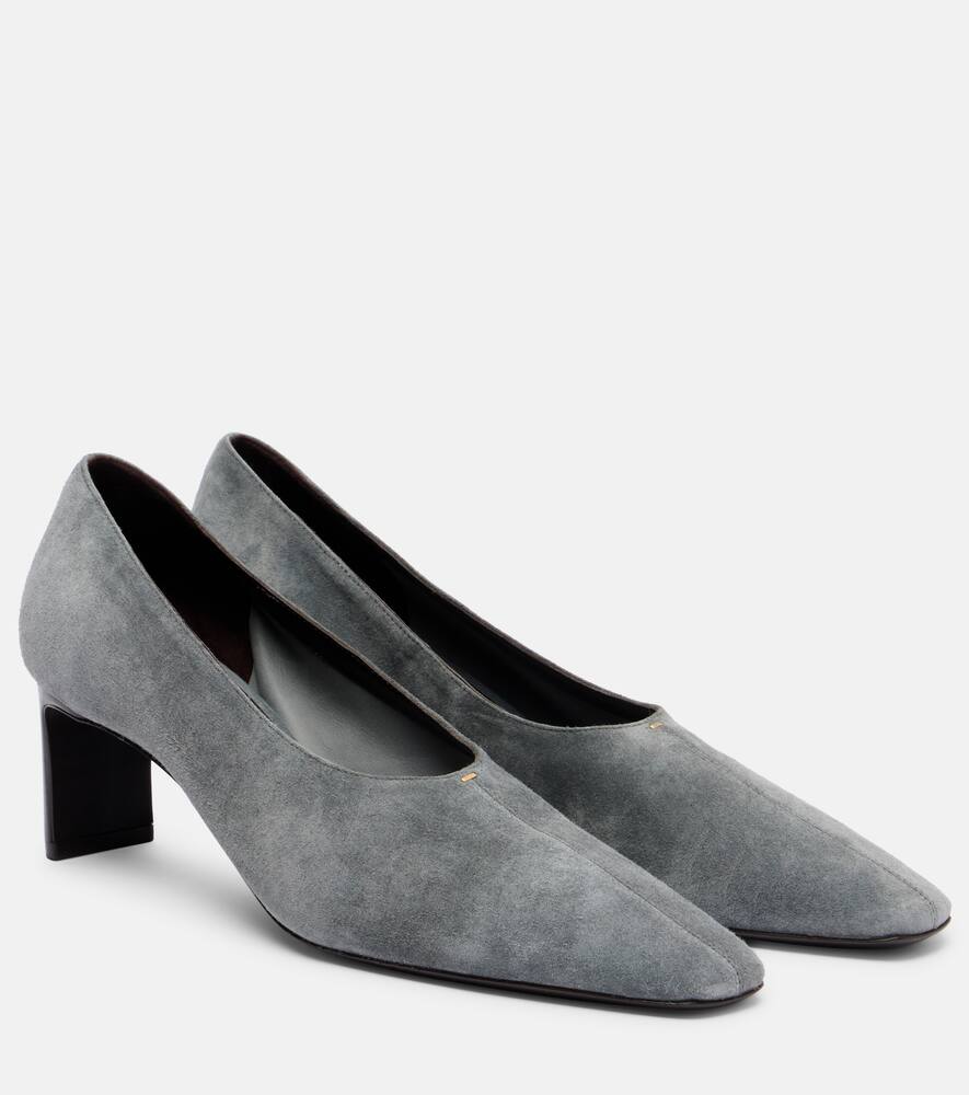 Туфли-лодочки Cecilia 50 из замши Khaite, Grey