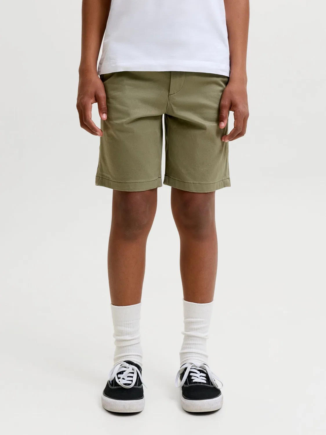 Зауженные брюки Jack Jones Junior, зеленый — фото 3