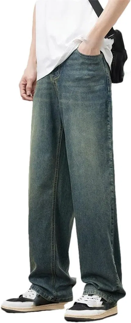 Джинсы прямые винтажные, Lyocell, Vintage Blue