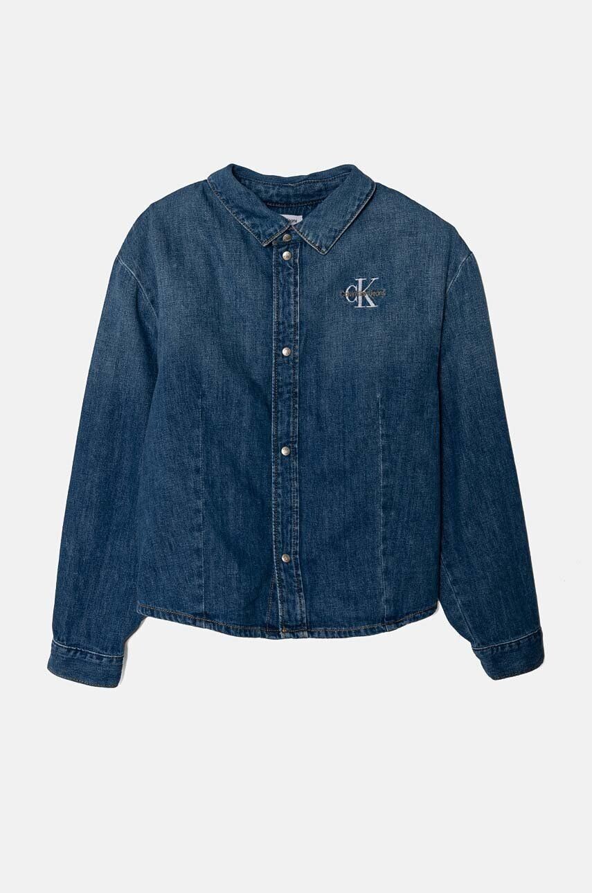 

Джинсовая рубашка Calvin Klein Jeans для мальчика/девочки, синий