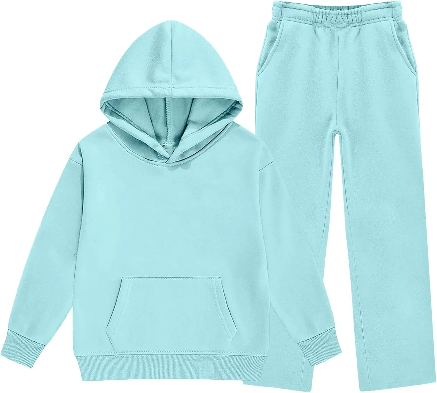 Спортивный костюм из флиса для мальчиков, 2 предмета, Light Blue — фото 4