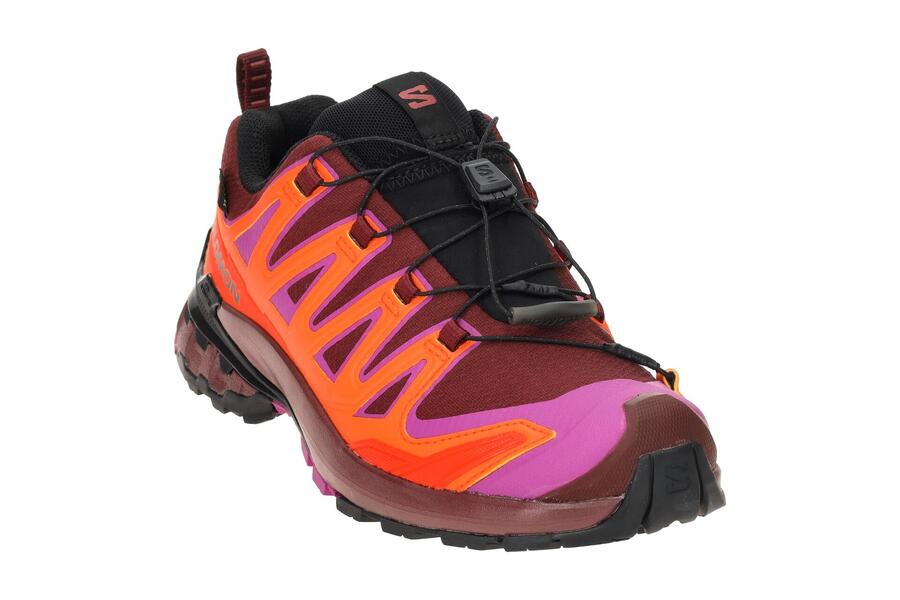 Кроссовки Salomon XA Pro 3D V9 женские, красные, оранжевые, GORE-TEX 479619 — фото 3