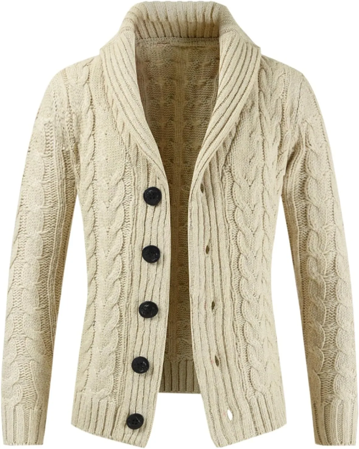 

Кардиган мужской вязаный с воротником-шалью PETCDIM