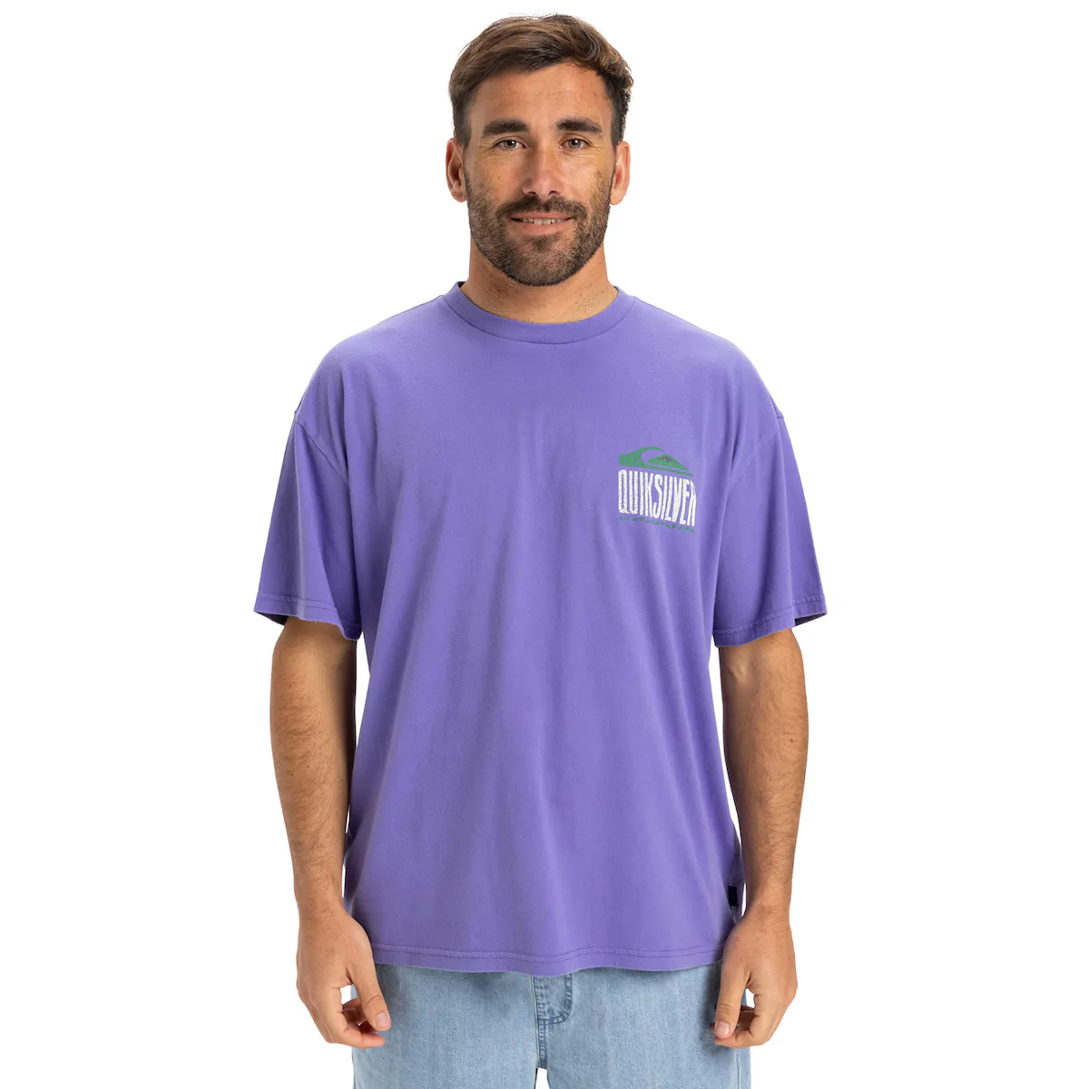 

Мужская футболка Quiksilver Gh Qs World Force, фиолетовый