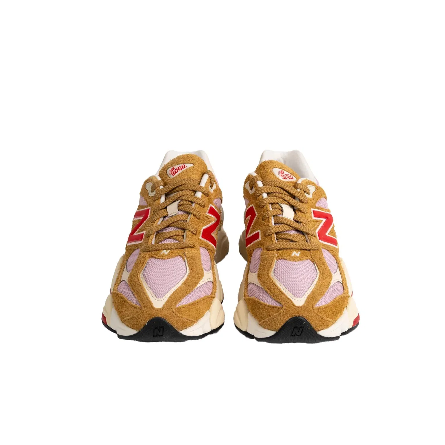 New Balance Мужские кроссовки 9060 бежевого/розового цвета — фото 3