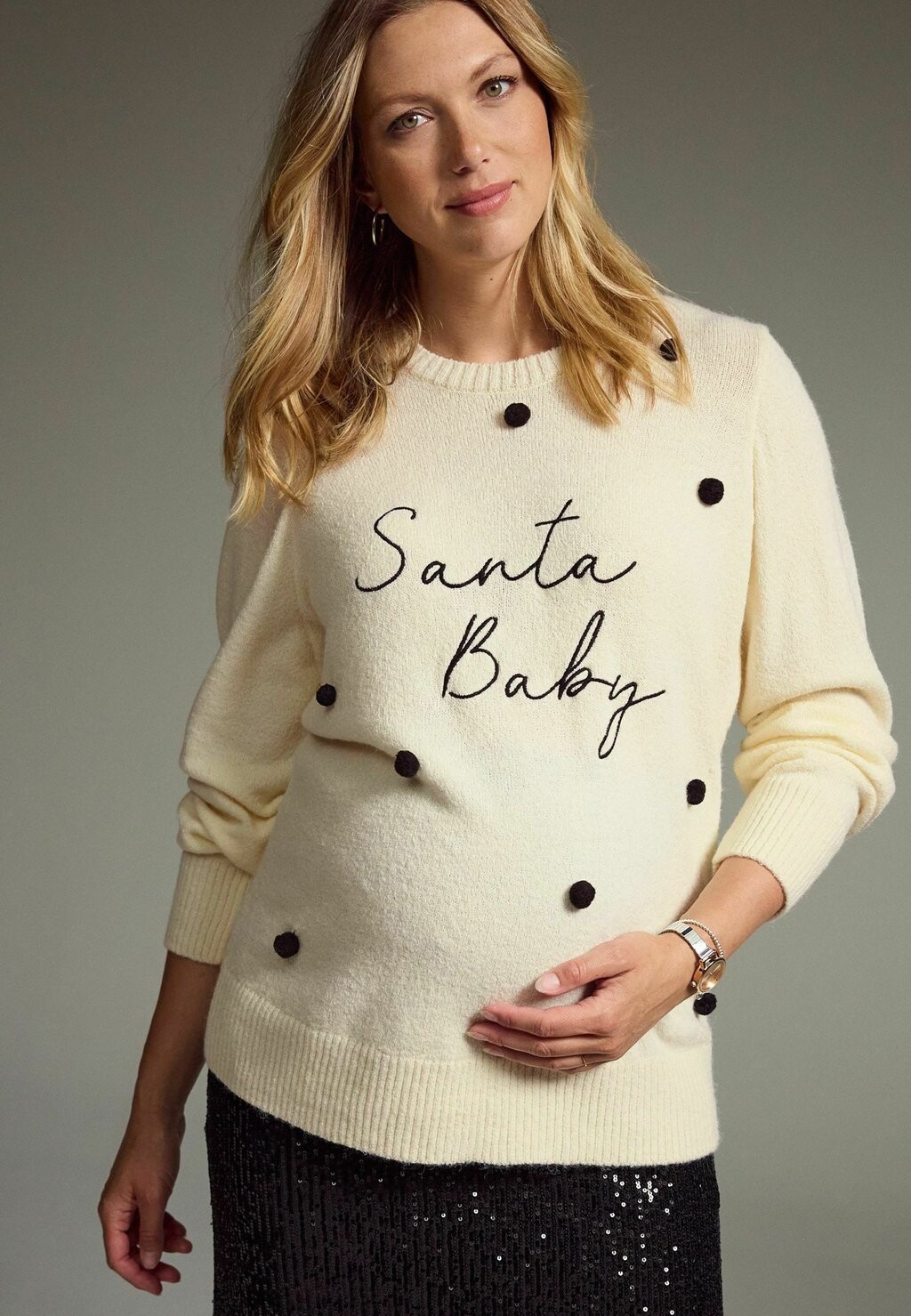 

Джемпер MATERNITY CHRISTMAS REGULAR FIT Next, бежевый