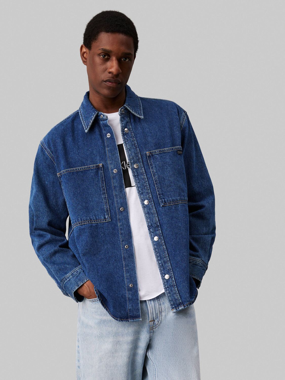 

Рубашка CALVIN KLEIN JEANS Regular Fit, темно-синий