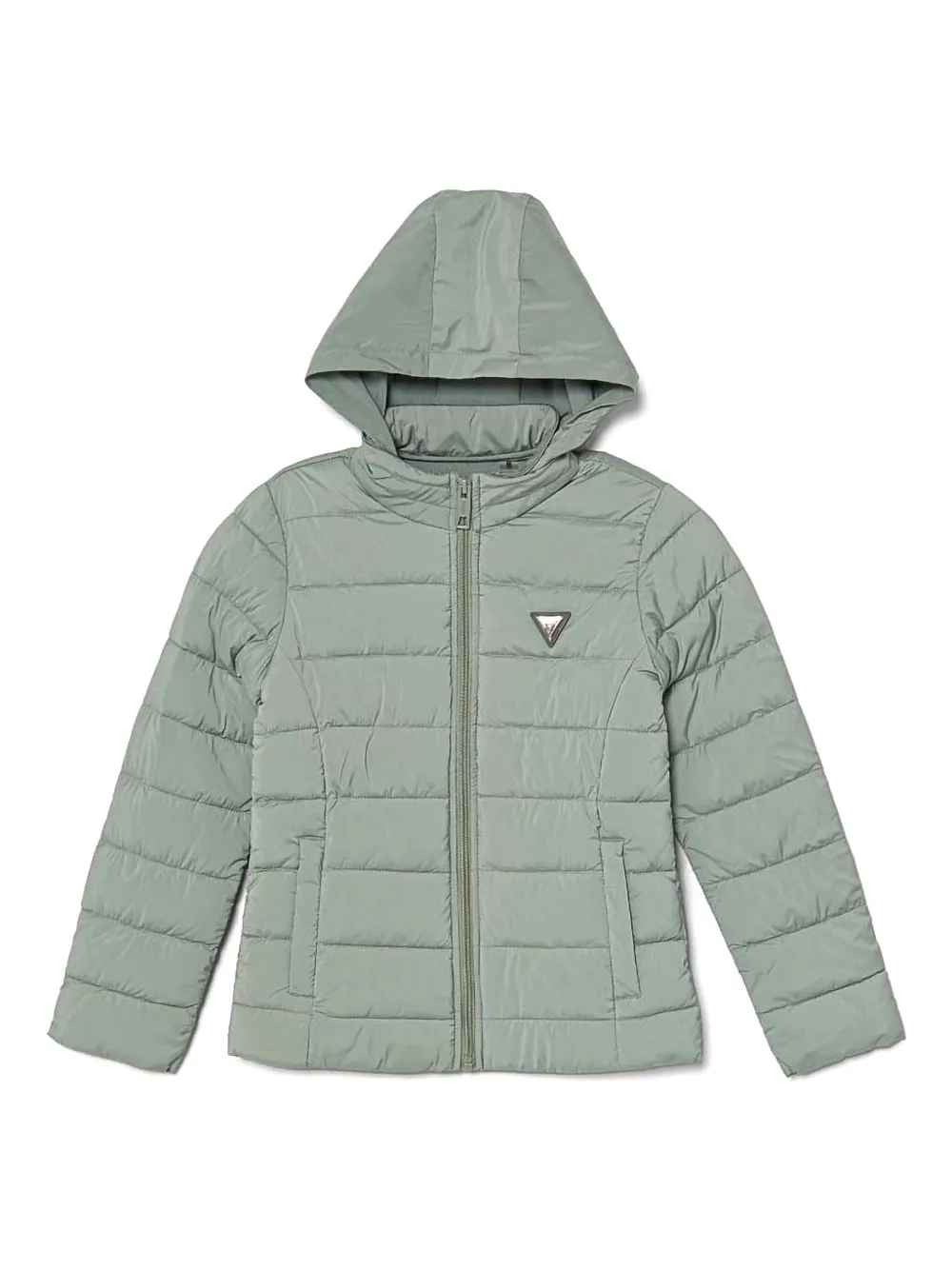 

Пуховик с логотипом guess kids, зеленый