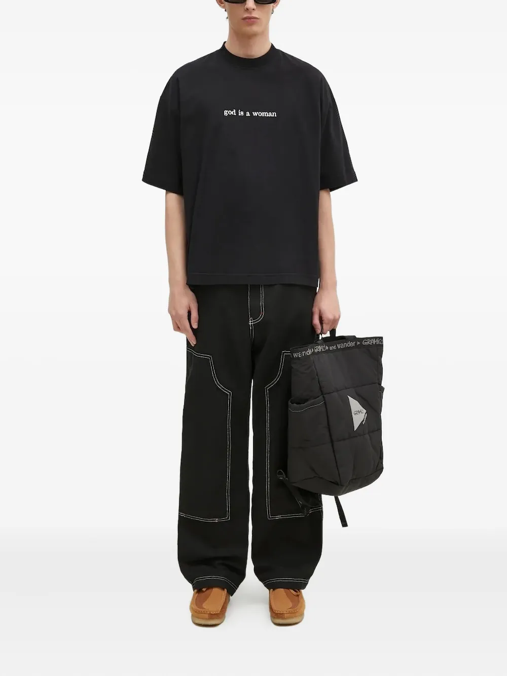 

Стеганый рюкзак X And Wander Gramicci, черный