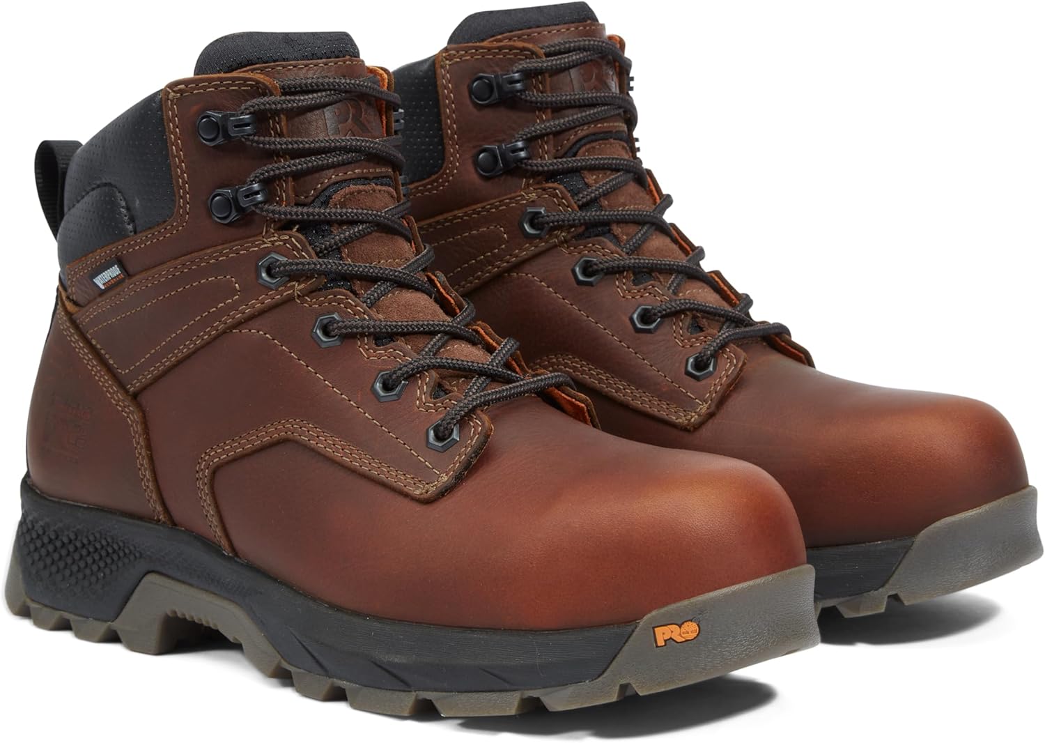 Timberland PRO мужские ботинки Titan Ev 6 дюймов с композитным защитным носком, водонепроницаемые, Teak Trailblazer Brown-2024 New — фото 2