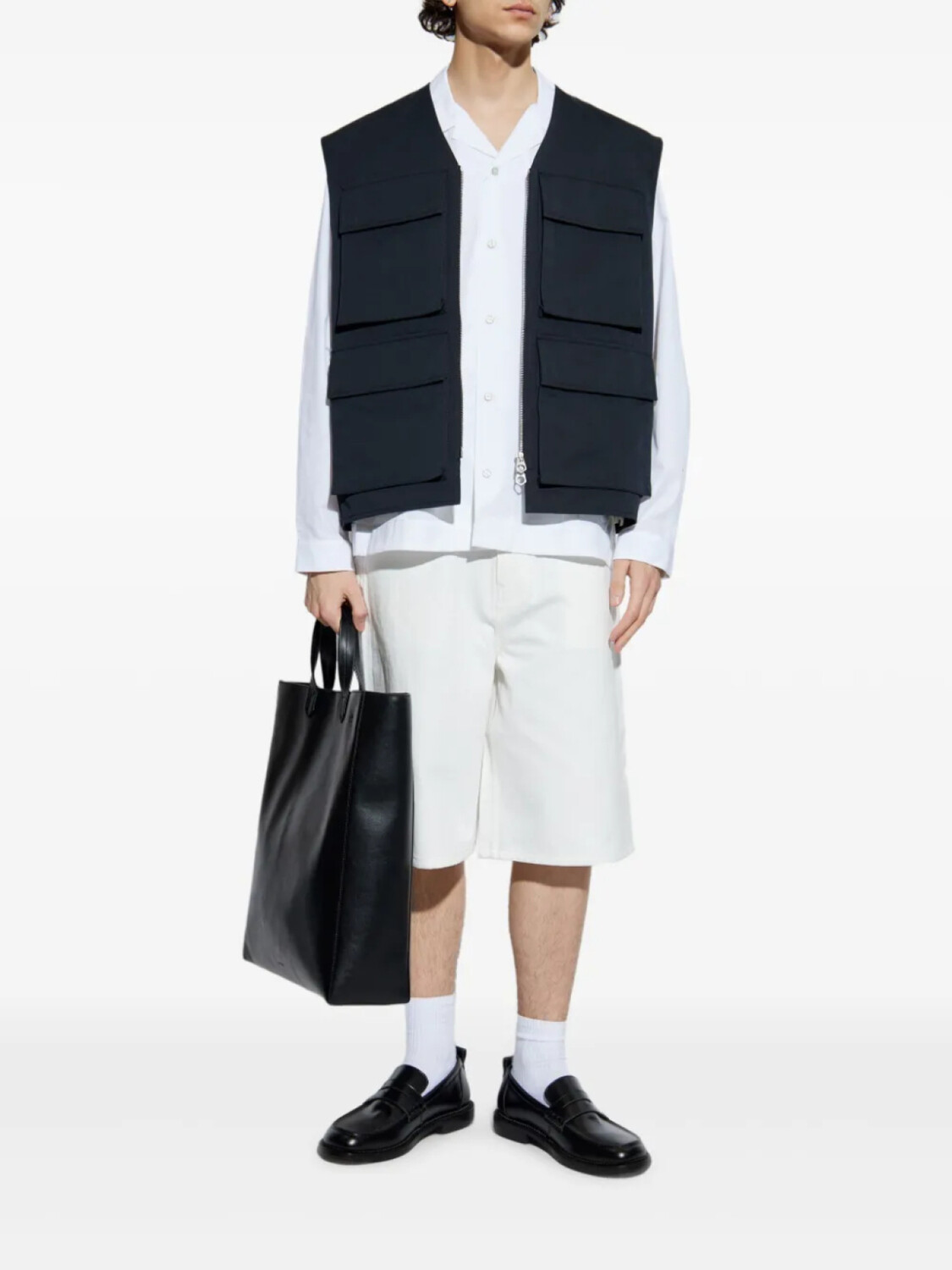 

Жилет Jil Sander с четырьмя карманами, черный