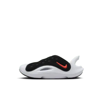 

Сандалии Nike Aqua Swoosh, цвет Black/Green Strike/White/Hyper Orange